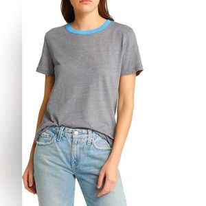 Treasure & Bond Ringer Crewneck Tee, Size Small